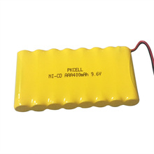 Paquet de batterie de 9.6v 400mah aaa avec le câble et le connecteur